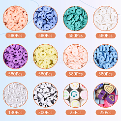 DIY-Sets zur Herstellung von Armbändern aus Polymer-Ton und Acrylperlen&nbsp;DIY-YW0011-41