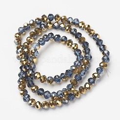 Placcare trasparente perle di vetro fili&nbsp;EGLA-A034-T2mm-O02