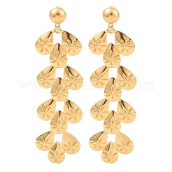 Ohrstecker mit Quaste aus 304 Edelstahl für Damen&nbsp;EJEW-Z065-08G