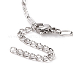 Anlaufgeschütztes 304 Edelstahl-Kettenarmband für Männer und Frauen&nbsp;BJEW-E031-05G-P