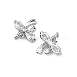 Breloques en laiton et zircon cubique transparent Shegrace&nbsp;XGRQ2O964-422P