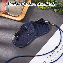 1 sangle de lunettes en cuir PU avec sac&nbsp;AJEW-CN0002-62F