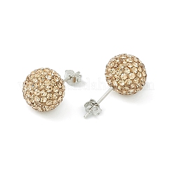 925 orecchini a bottone in argento sterling con strass di cristallo austriaco&nbsp;Q286G141