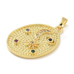 Colgante micropavé cubic zirconia de latón&nbsp;KK-G517-07G