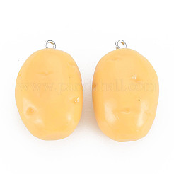Pendentifs en résine opaque&nbsp;X-RESI-S356-080