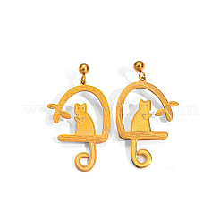 Pendientes colgantes de acero inoxidable 304&nbsp;WG8A128-01