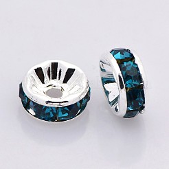 Perline distanziatori strass in ottone&nbsp;RB-A014-Z10mm-06S-NF