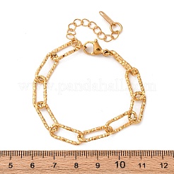 304 Edelstahl-Büroklammer-Kettenarmbänder für Damen und Herren&nbsp;BJEW-A048-01G