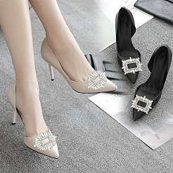 6 Stück Schuhdekorationen aus 3 Legierungskristallen mit Strassen&nbsp;FIND-WR0011-30