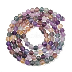 Fluorit natürlichen bunten Perlen Stränge&nbsp;G-C261-A01-4mm