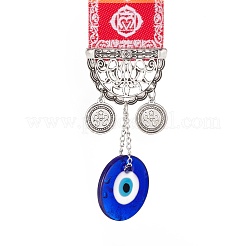 Décorations de pendentif mauvais œil au chalumeau faites à la main&nbsp;HJEW-C001-12