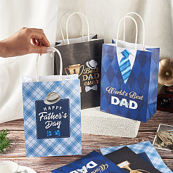 9 pz. 3 stili di sacchetti di carta stampati per la festa del papà&nbsp;CARB-TA0001-20