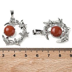 Natürliche rote Jaspis Anhänger&nbsp;G-B194-01P-06