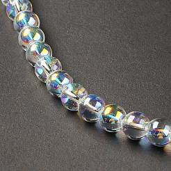 Transparentes perles de verre de galvanoplastie brins&nbsp;EGLA-I015-01A