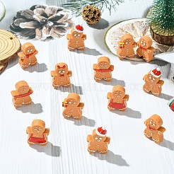18 Stück 6 Stile Weihnachts-Cabochons aus opakem Harz.&nbsp;RESI-CJ0004-73