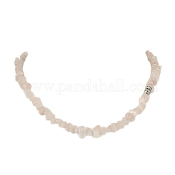 Collier de perles en quartz rose naturel et bracelet extensible&nbsp;SJEW-JS01281-02