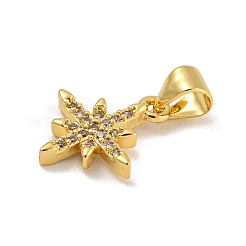 Micro Pave Bijoux de zircone cubique en laiton de placage en râtelier&nbsp;KK-C074-62G