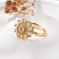 Drehbare Fingerringe für Damen&nbsp;RJEW-B115-01G-03