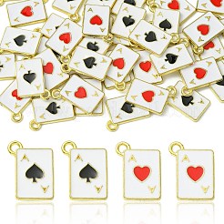 40pcs 2 Arten goldene Legierungs-Emaille-Anhänger&nbsp;ENAM-CJ0005-72