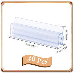 Werbecliphalter aus Kunststoff&nbsp;DIY-WH0008-12