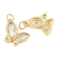 Pendentifs avec zircon cubiques à micro-pavés en laiton&nbsp;CU-CBA908F-05G-02