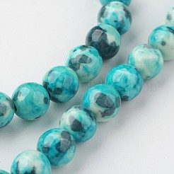 Natur Meer weißer Jade Perle Stränge&nbsp;G-G916-8mm-04