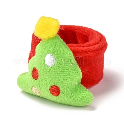 Pulseras de bofetada de navidad&nbsp;BJEW-B012-01