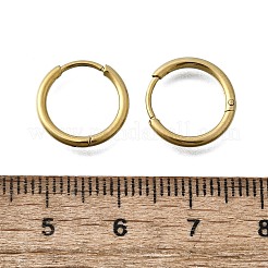 Orecchini a cerchio rotondi in acciaio inossidabile 304&nbsp;EJEW-V005-01G-01