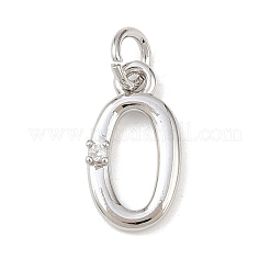 Ciondoli in ottone zirconi chiari micro pavé&nbsp;KK-P339-27P