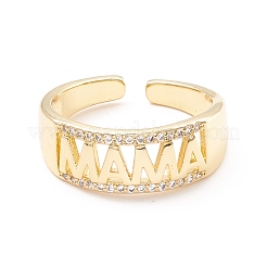 Word Mama Manschettenring aus Zirkonia&nbsp;KK-K262-02G