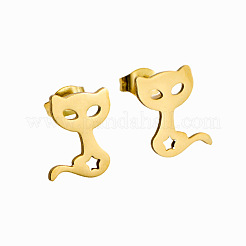 Boucles d'oreilles à tige en acier inoxydable 304 pour femmes&nbsp;WG6F38D-01
