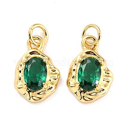 Pendentif en laiton avec zircone à micro-pavé&nbsp;ZIRC-P089-19G-G