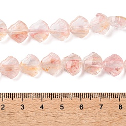 Hebras de cuentas de lampwork hechas a mano con flores interiores&nbsp;LA-CBA3F7A-02C