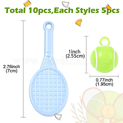 10 Stück 2 Stile undurchsichtige Acrylanhänger&nbsp;OACR-YW0004-07