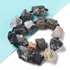 Fili di perle di quarzo rutilato naturale grezzo grezzo&nbsp;G-J388-A05-01