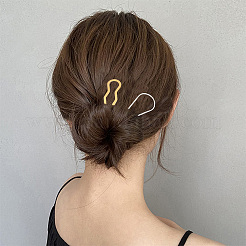 16 Stück Haarnadeln und Haargabel aus Eisen und Legierung in 8 Stilen&nbsp;OHAR-CP0001-05
