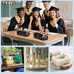 Geschenkboxen aus Papier mit Goldprägung und Schleifengriff&nbsp;CON-WH0089-252B