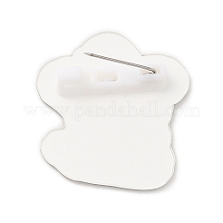 Broches acryliques de chien de Noël&nbsp;JEWB-P018-01F