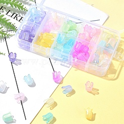 9 Farben transparente Acrylperlenkappen&nbsp;OACR-FS0001-72