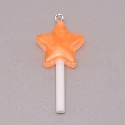 Pendentifs en résine&nbsp;RESI-WH0025-11H