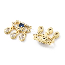 Colgante micropavé cubic zirconia de latón&nbsp;KK-Z098-09G