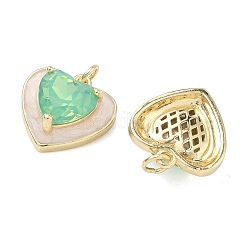 Colgante micropavé cubic zirconia de latón&nbsp;KK-C251-08G-01