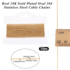 1 Rolle Ionenplattierung (IP) 304 Edelstahl-Kabelketten&nbsp;CHS-BBC0001-20