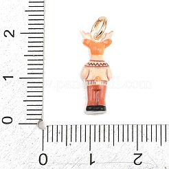 304 Edelstahl-Emaille-Anhänger&nbsp;STAS-F358-01G-09