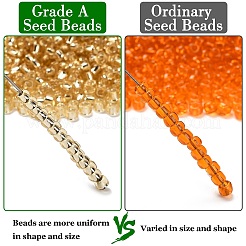 12/0 grade a perles de rocaille en verre rondes&nbsp;SEED-Q007-F33