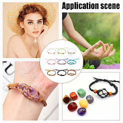 9 bracelet tressé en coton ciré 9 couleurs&nbsp;BJEW-PH0004-34B
