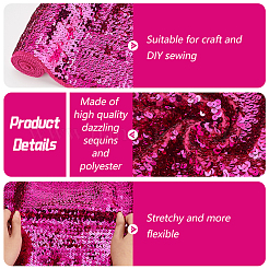 Wende-Paillettenstoff aus Polyester und Haustieren&nbsp;DIY-WH0453-78A