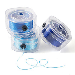 3 boîte de 3 couleurs de ficelle élastique plate en cristal&nbsp;EW-TA0001-12B