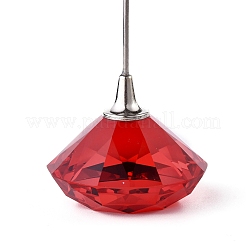 Tarjetero de vidrio con forma de diamante&nbsp;DJEW-F009-A08
