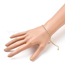 Braccialetti di fascino dello smalto in ottone&nbsp;BJEW-JB05515-06